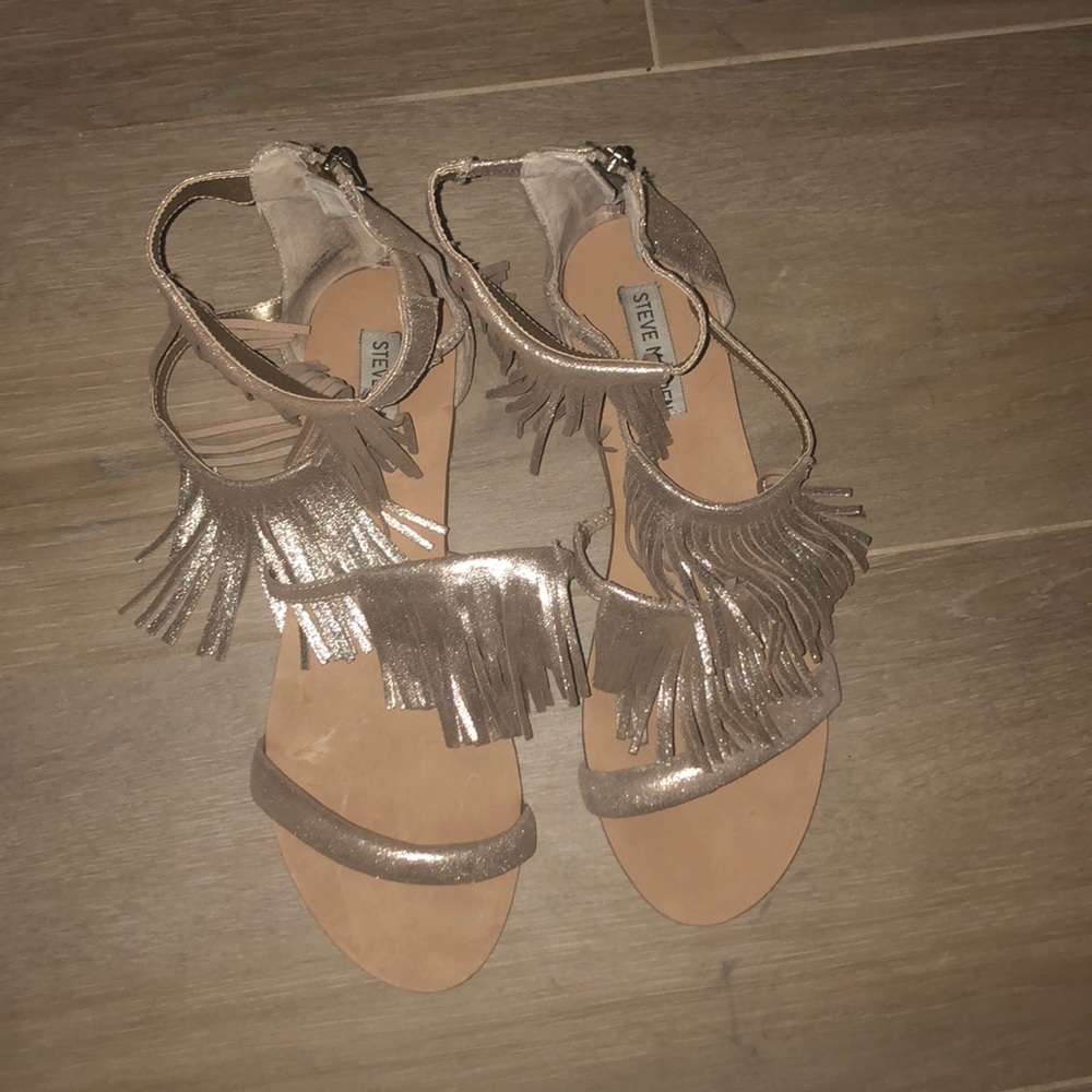 Gold sandals Steve Madden